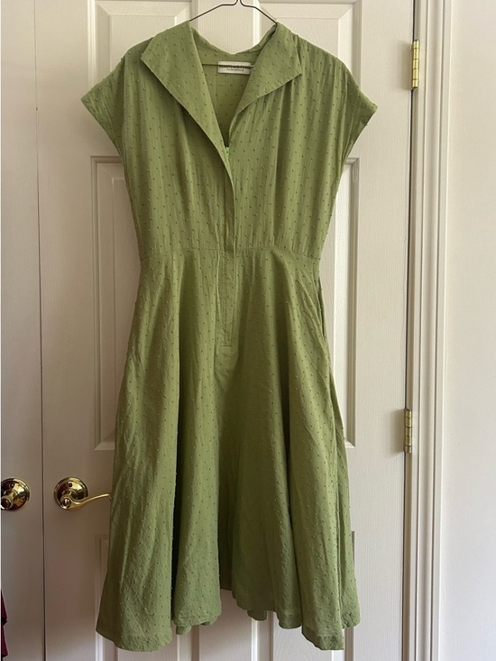 Hearts And Found Dresses & Skirts - Hearts and Found Green Fit-and-Flare Midi Dress